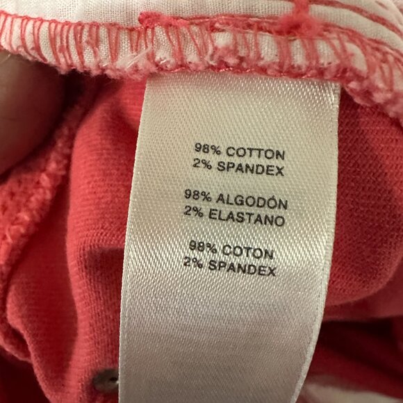 Chico's Jeans Womens Size 1.5 (32x24) Crop Platinum Coral Red Stretch pants - Picture 16 of 16